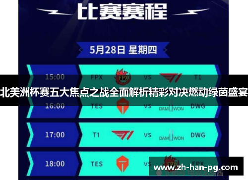 北美洲杯赛五大焦点之战全面解析精彩对决燃动绿茵盛宴