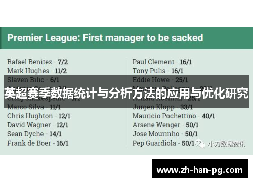 英超赛季数据统计与分析方法的应用与优化研究